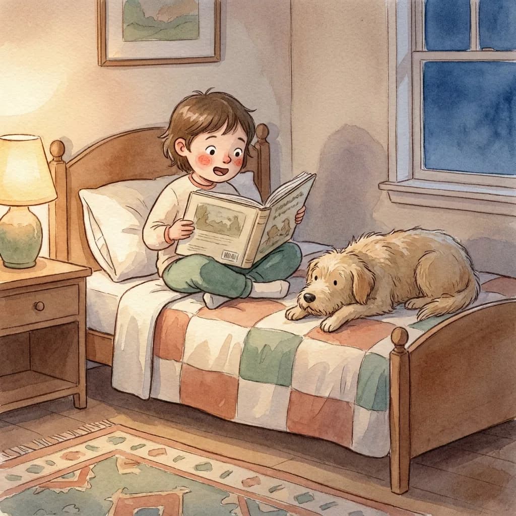 Children's Books for 5 Year Olds — watercolour illustration sample