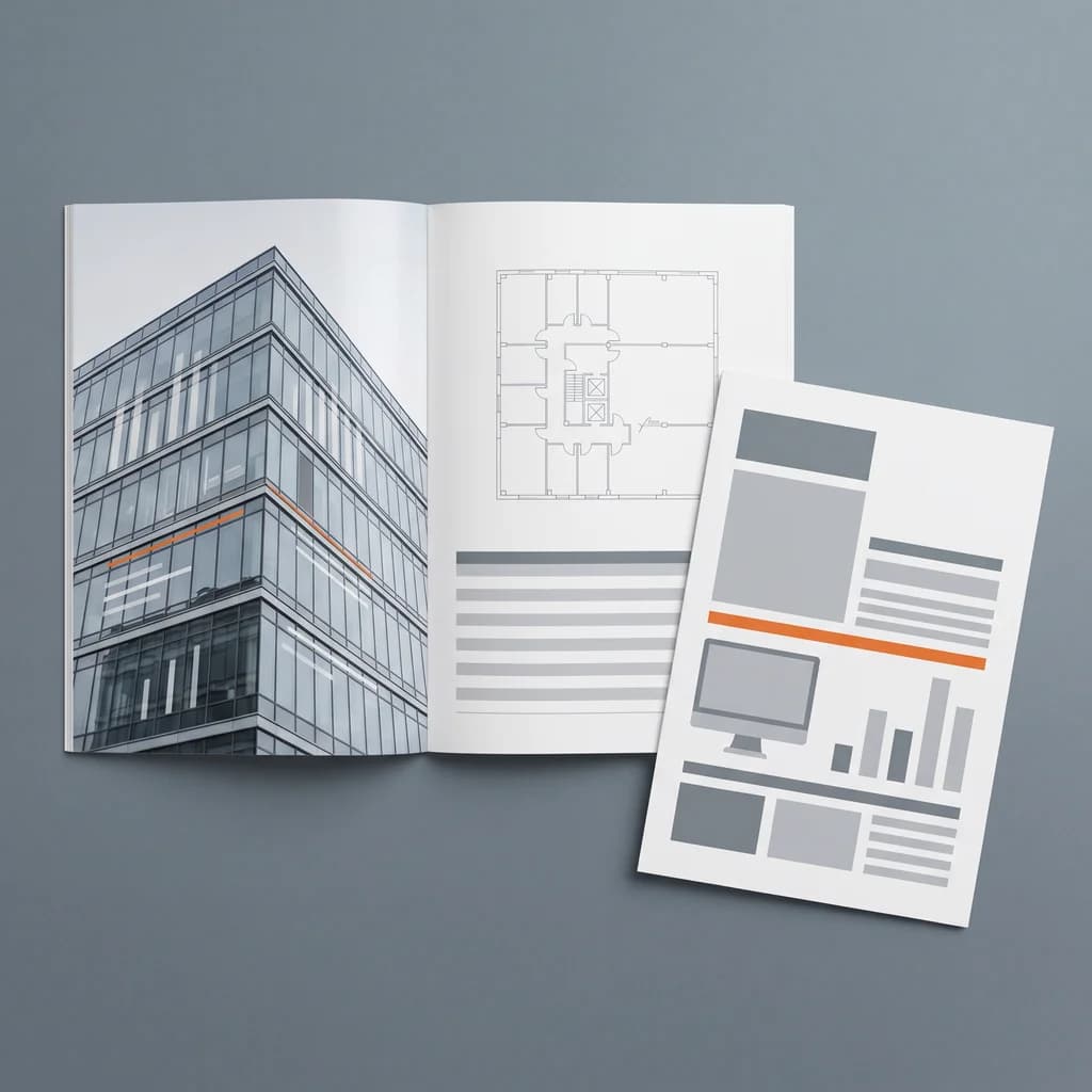 Commercial real estate brochure design