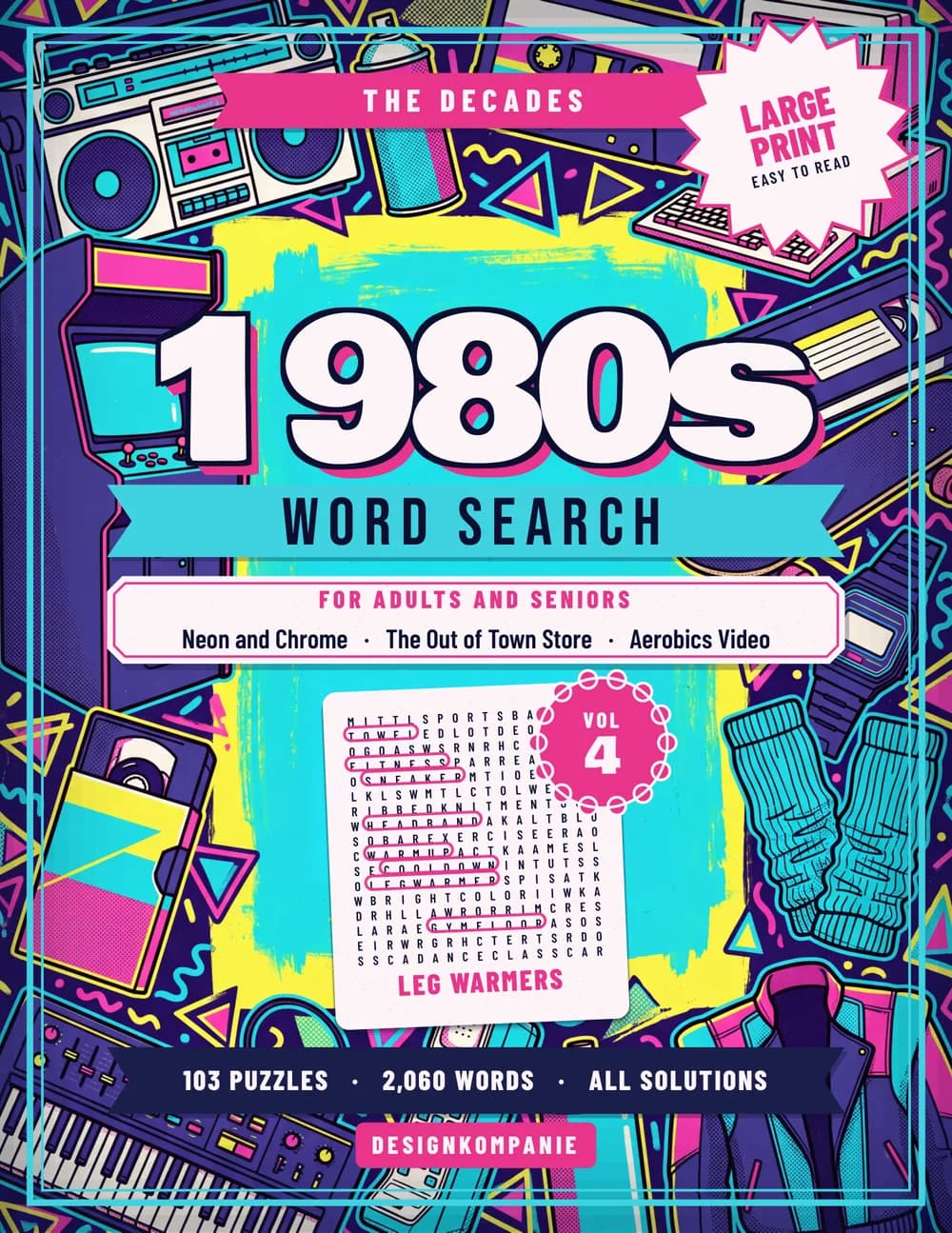 1980s Word Search — 103 large-print nostalgic puzzles for adults and seniors