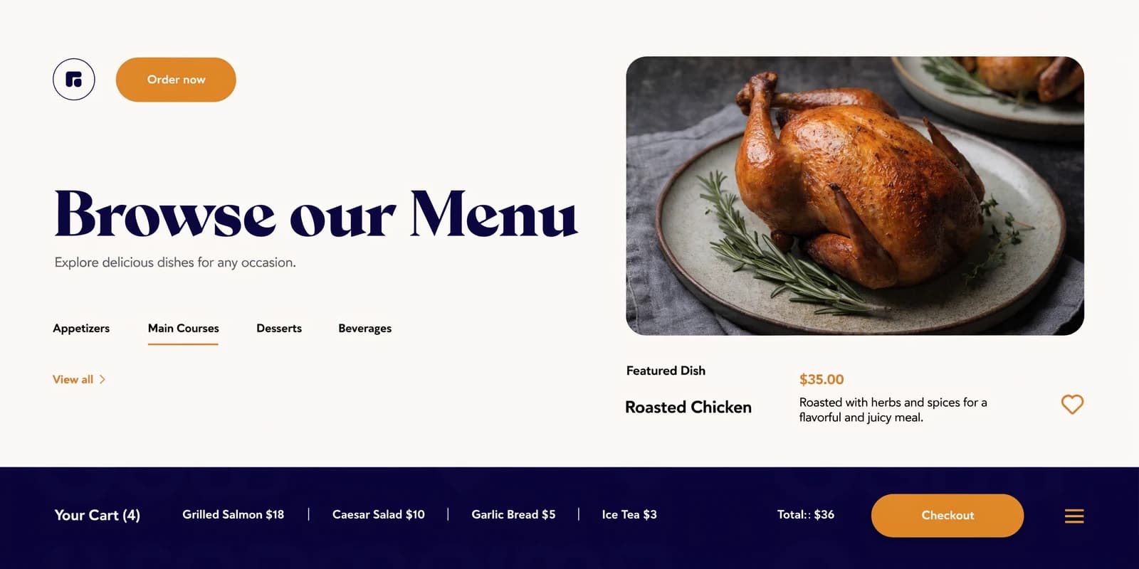 Restaurant app development