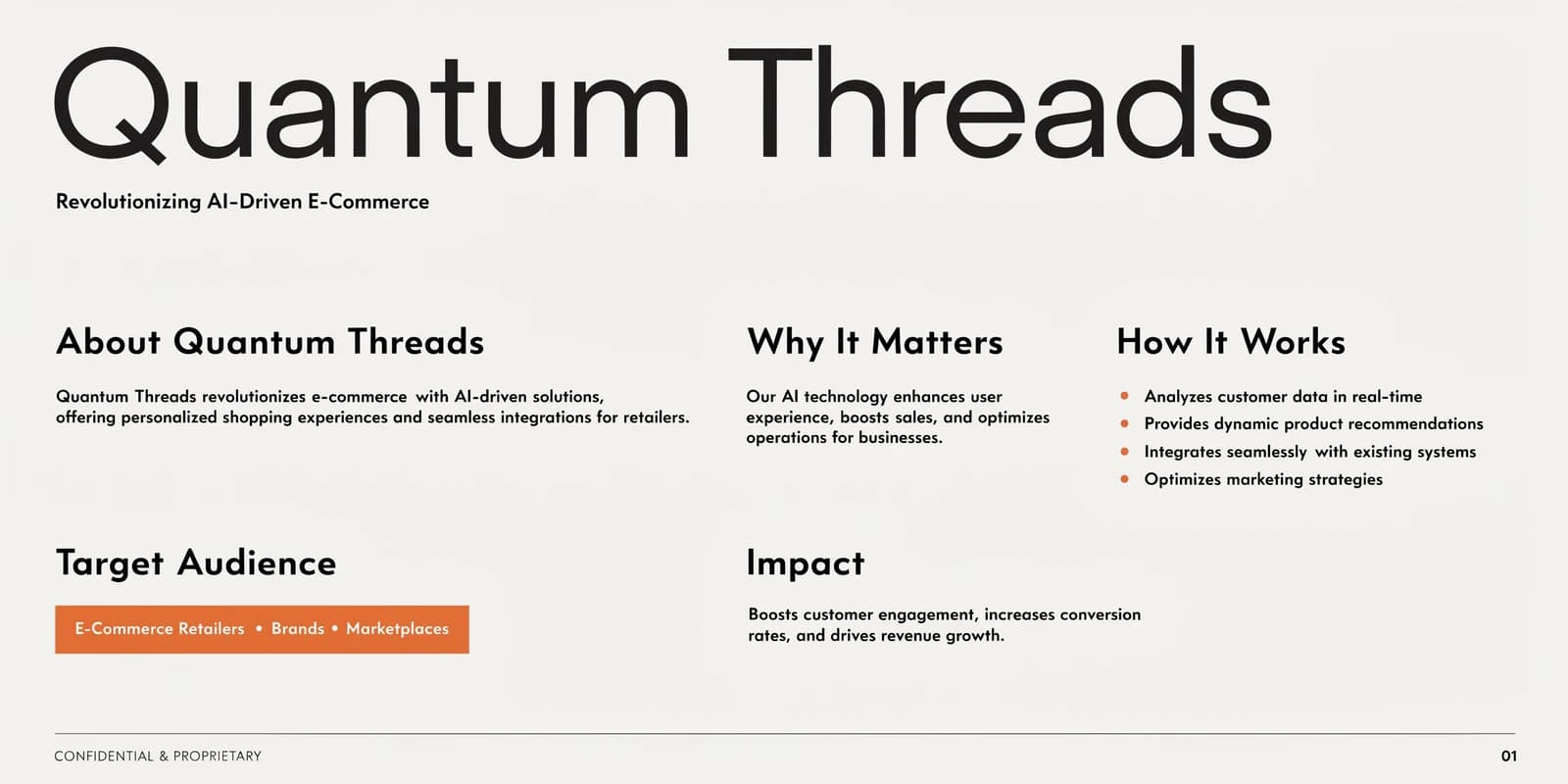 PowerPoint pitch deck sample slide